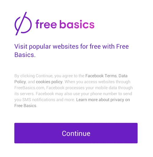 Free Basics App by Internet.org.