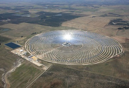 African Solar Power Plant site in Ouarzazate, Morocco