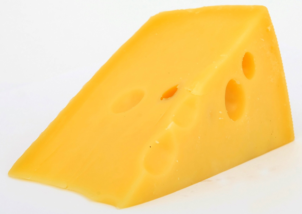 Holes in Swiss cheese showing the dilemma of good and bad bacteria