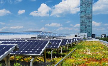 Green roof integrated photovoltaic system