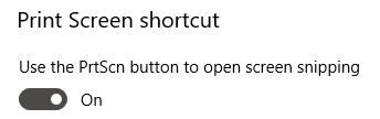 Shortcut to open screen snipping on Windows