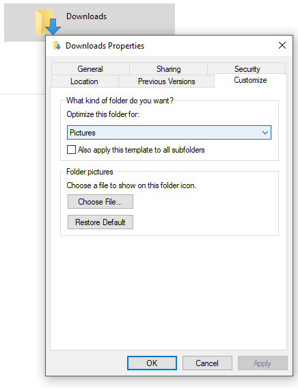 Speed up the slow loading Downloads folder in Windows