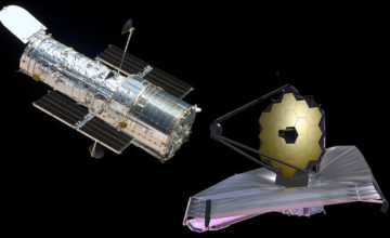 Compare Hubble Space Telescope and James Webb Space Telescopes