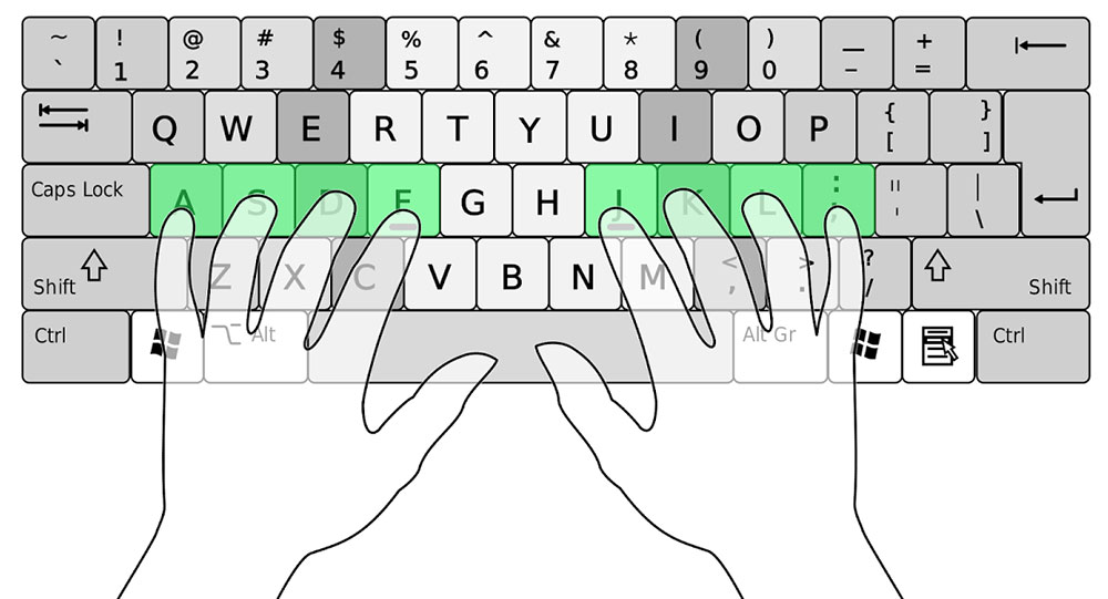 How to type faster on a computer keyboard?