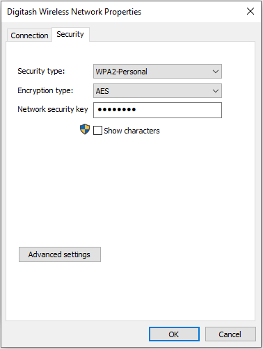 How to find your Wi-Fi password when connected in Windows using Wireless Network Properties?